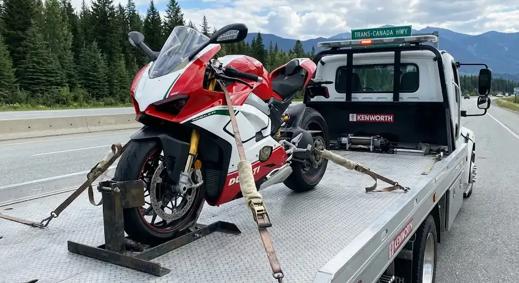 Barrie motorcycle tow truck service
